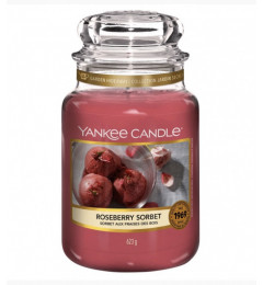 Mirisna sveća u tegli L - Roseberry (jagode, malina, hibiskus i vanila)