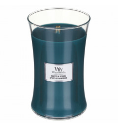 Wood Wick Mirisna sveća u tegli L - Juniper Spruce (smreka, kedar, žalfija, tuberoza)