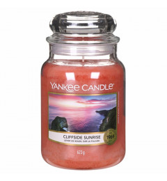 Mirisna sveća u tegli L - Cliffside Sunrise (nektarine, jagoda, hibiskus)