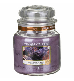 Mirisna sveća u tegli M - Dried Lavender and Oak (lavanda, hrastovo lišće, mahovina)