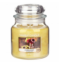 Mirisna sveća u tegli M - NOVO Golden Autumn (suncokret, citrusi, krizantema, pačuli...)