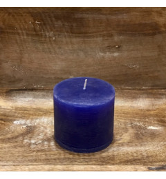 Rustična sveća valjak 8 x 7 cm Tamno Plava - 1 kom