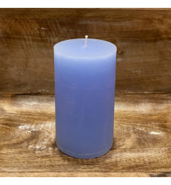Rustična sveća valjak 8 x 14 cm Svetlo plava - 1 kom