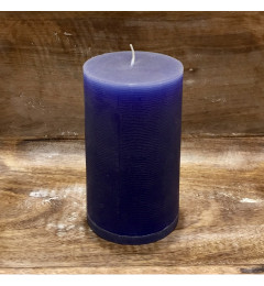 Rustična sveća valjak 8 x 14 cm Tamno plava - 1 kom
