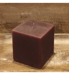 Rustična sveća kocka 9x9 cm Violet - 1 kom