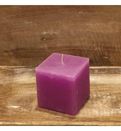 Rustična sveća kocka 7x7 cm Pink - 1 kom