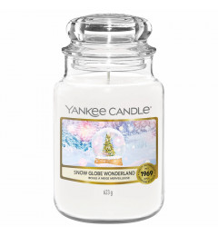 Mirisna sveća u tegli L - NOVO Snow Globe Wonderland (menta, eukaliptus, lavanda i začini)